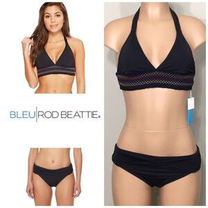 Bleu Rod Beattie smocked bikini. Small. NWT